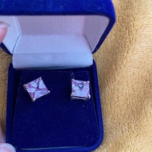 NIB Lavender Cubic Zirconia earrings